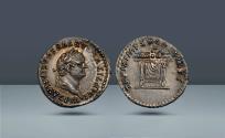 Ancient Coins - Roman Empire, Italy. Titus, 79–81 AD. Rome, c. 1st January-30th June 80 AD, AR Denarius. Ex Bruun Rasmussen sale 852, 2014, lot 5361