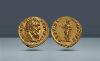 Ancient Coins - Roman Empire, Italy. Pertinax, Rome, c. 193 AD, AV Aureus, 7.15g (19mm, 12h). Ex Bourgey, Nov 12–15, 1951, Lot 40