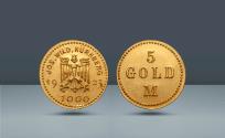 World Coins - GERMANY, Nürnberg Stadtwappen. Dies by Josef Wild,  Nürnberg, 1923, AV 5 Goldmark