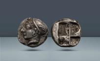 Ancient Coins - Ionia, Phocaea. c. early 5th century BC, AR Diobol, 1.30g