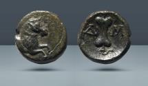 Ancient Coins - PAMPHYLIA, Aspendus. c. 420-370 BC. Æ Tetrachalkon