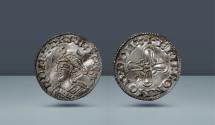 World Coins - BRITAIN. Harold I, Harefoot. AEficc, moneyer, 1035-1040. Norwich, c. 1036-1038. AR Penny