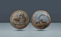 World Coins - Great Britain, London - Smithfield. Denton's Collectors' Tokens. George III, 1738-1820 AD  1796, AE Half Penny