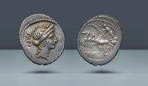 Ancient Coins - ROMAN REPUBLIC. C.Considivs Paetus. Rome, 46 BC. AR Denarius. Ex NAC 17 May 2001, lot 286