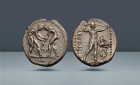 Ancient Coins - Asia Minor, Pamphylia. Aspendos, c. 300 - 280 BC, AR Stater. Ex Künker 89, Osnabrück 2004, lot 1426