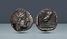Ancient Coins - ATTICA. Athens. c. 454-404 BC. AR Tetradrachm. From an old Belgian collection assembled in the late 1940's-1960's
