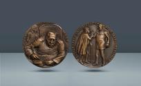 World Coins - GERMANY, Weimar Republic. Medal from Karl Goetz. 1920 , Cast Æ Medal. From the Dr. Jay M. Galst Collection.