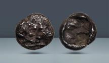 Ancient Coins - KINGS of LYDIA. Croesus. c. 560-546 BC. AR 1/24 Stater