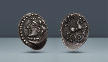 Ancient Coins - CELTIC. Gallia. Aedui. Diasulos. c. 1st century BC. AR Quinarius