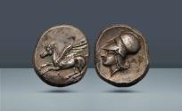 Ancient Coins - Acarnania, Leukas. c. 316-315 BC, AR Stater (Corinthian type). From the Eberhard W. Kornfeld (1923-2023), Bern collection