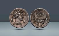Ancient Coins - Roman Republic, Italy. L. Furius Brocchus,   Rome, c. 63 BC, AR Denarius, 3.94g (19mm, 6h). Ex Triton XII, 2009, Part of Lot 462. (The A.K. Collection of Roman Republican coins)