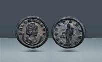 Ancient Coins - Roman Empire, Syria. Salonia as Augusta, 254 - 268 AD. Antioch, 13th emission, Struck, c. 266 - 268 AD, AR Antoninianus