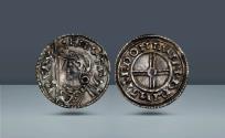 World Coins - England, London. Cnut, Brihtred (Moneyer), 1016-1035 AD, c. 1029-1035/6 AD, AR Penny, Short cross with banner type, 0.96g (18mm, 2h). Ex CNG Triton VI, 14-15 Jan 2003 (lot 1396)