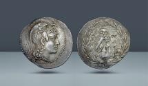 Ancient Coins - ATTICA. New Style Athens. 184-183 BC. AR Tetradrachm. Ex Bank Leu & Spink Zurich, Ceresio sale, Lugano, September 26, 1987, 102