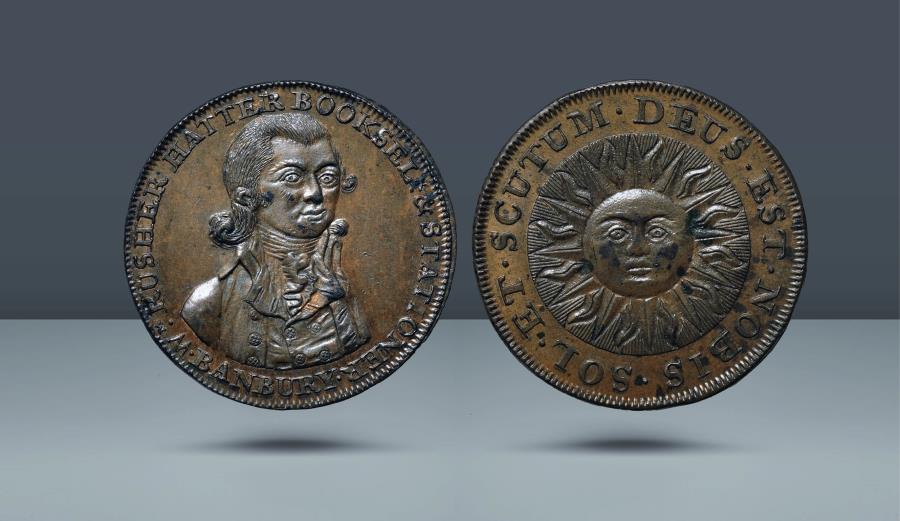 British Token Oxfordshire 1 Banbury 1700 S Ae Halfpenny The Dr Harry Salyards Collection Ex Bobbe 19