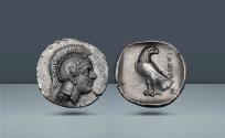 Ancient Coins - Crete, Itanos. c. 320-270 BC, AR Hemidrachm. From the Brünn Collection