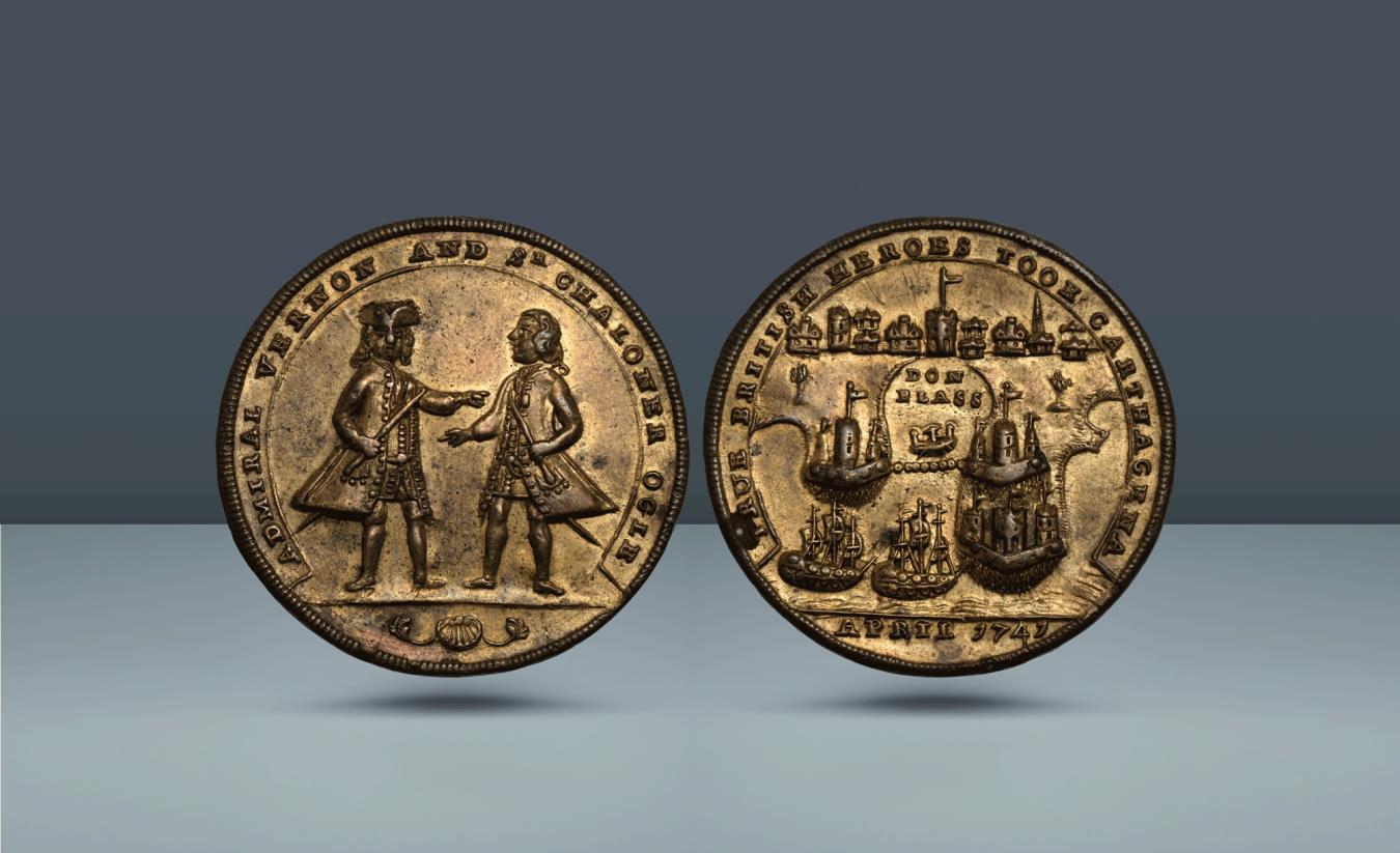 England, Admiral Vernon Medal Cartagena. George II, 1727-1760 AD