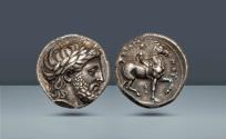 Ancient Coins - Macedonia, Kingdom of Macedon. Philip II, 359-336 BC  Pella, c. 342-337 BC , AR Tetradrachm. Leo Hamburger, Frankfurt A. M. Auction 98 ("aus ausländischem Besitz"), 1933, Lot 499