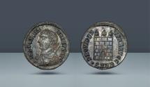 Ancient Coins - Roman Empire, Constantine I, the Great, 307-337 AD. Heraclea, c. 318-20 AD, BI Follis with Silvering