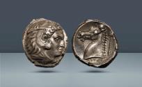 Ancient Coins - Sicily, Siculo-Punic. c. 300-289 BC , AR Tetradrachm. Purchased privately from Harlan J. Berk Ltd. in the early 2000's