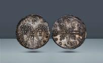 World Coins - Denmark, Viborg. Svend II Estridsen, unknown moneyer, 1047-1076 AD. Struck, c. 1047-1075 AD, AR "Grumpy Balloon" Penny. From the L. E. Bruun Collection with original ticket