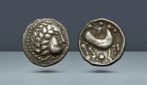 Celts in Eastern Europe. c. 3rd century BC. AR Tetradrachm. Ex Kress, Auction 186, 25 October 1983, lot 372. Ex Lanz Collection