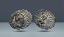 Ancient Coins - ROMAN EMPIRE. Vespasian, 69-79 AD. Antiochia, c. 72-73 AD. AR Denarius. Ex Heritage Long Beach sale 3049, 2016, lot 30252