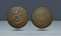 World Coins - BRITISH TOKEN. Middlesex 390. Neeton's. 1795. Copper Halfpenny. From the Mike Sussman Collection of British Tokens. Purchased from Bill McKivor (year unknown)
