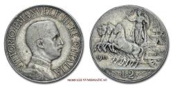 World Coins - Kingdom of Italy Victor Emmanuel III 2 LIRE 1911 Quadriga veloce SILVER 40/70 VERY RARE (Pagani 734) World & Italian coin for sale