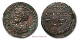 World Coins - Papal States PIUS VI SAMPIETRINO DA 2,5 BAIOCCHI 1796 FOLIGNO RARE (R) papal coin