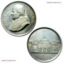 World Coins - Pope Pius IX Silver Medal 1870 AN XXV Monumental entrance to the Verano cemetery Opus Ignazio Bianchi 63/70 SCARCE (Bartolotti E870) Papal medal for sale