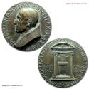 World Coins - Pope Pius XII Extraordinary Bronze Medal (Melted) 1949 Opening of the Holy Door (Jubilee 1950) Opus Aurelio Mistruzzi 58/70 VERY RARE (Cusumano-Modesti 75) Papal medal for sale