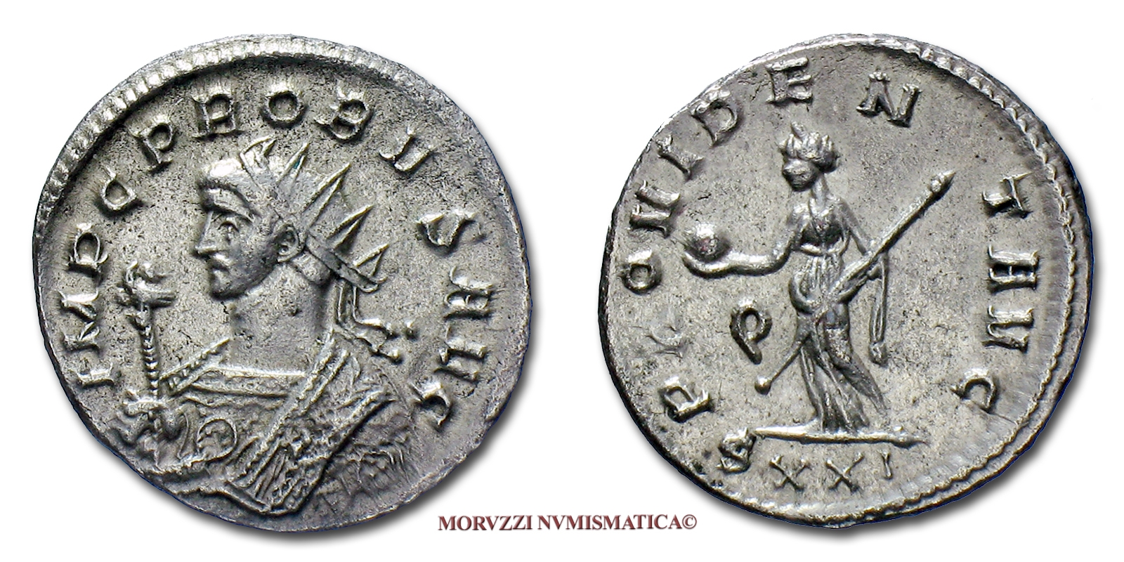 Probus, 276-282 AD, Silvered Antoninianus, Fides Militum, struck