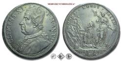 World Coins - Papal States, Pope Clement XI, Albani, PIASTRA, 1707 AN VII, Mint of Rome, SILVER, EF (55/70), VERY RARE, (Muntoni 35) / coins for sale