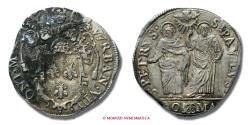 World Coins - Papal States Urban VIII TESTONE AN I SILVER papal coin