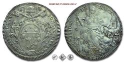 World Coins - Papal States Pope Pius VI SCUDO ROMANO 1780 A VI AVXILIVM DE SANCTO Mint of Rome SILVER MINT STATE 62/70 RARE (Muntoni 17) / coin for sale