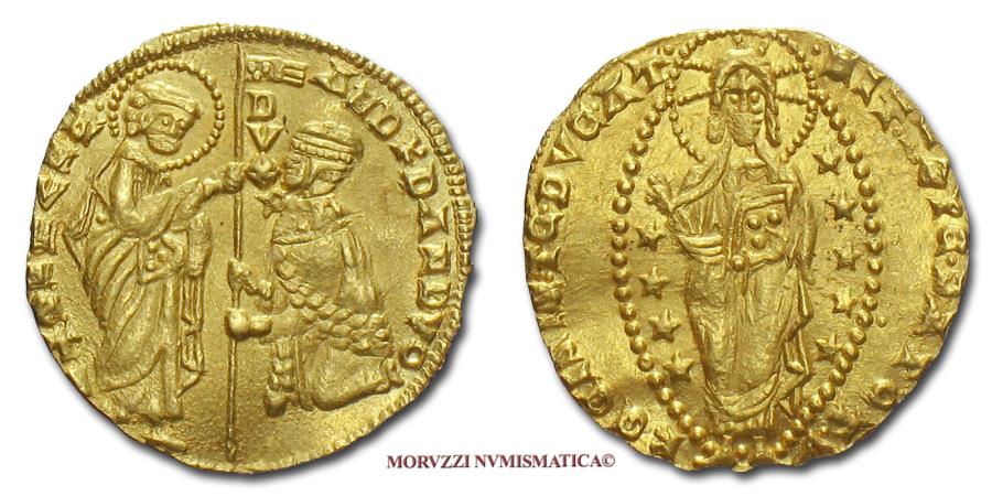 Venice Andrea Dandolo Zecchino Gold Ducat 1343 1354 Venetian Coin For