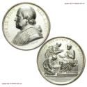 World Coins - Pius IX Silver Medal 1862 A. XVII Peter's Pence Opus Carlo Voigt Papal medal for sale