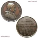World Coins - Pope Gregory XVI Extraordinary Bronze Medal 1841 ANNO XI Visit to Orvieto Opus Giuseppe Girometti 60/70 RARE (Boccia 138) Papal medal for sale