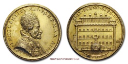 World Coins - Papal States INNOCENT XII Original Gilded Bronze Annual Medal 1694 Establishment of the Ospizio Apostolico Unificato Opus Antonio Pilaia papal medal