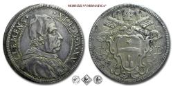 World Coins - Papal States, Pope Clement XI, CLEMENTE XI, Albani, PIASTRA, A XV, Mint of Rome, SILVER, good VF (45/70), RARE, (Muntoni, 49) / coins for sale