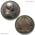 World Coins - Pope Gregory XVI Extraordinary Bronze Medal 1841 A XI Visit of the Pope to Perugia Opus Filippo Martelli 61/70 RARE (Boccia 137) Papal medal for sale
