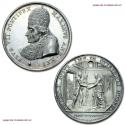 World Coins - Pope Pius VII Silver Medal 1820 ANN XXI Visit of Francis I Emperor of Austria Opus Mercandetti 63/70 RARE (Bartolotti E820) Papal medal for sale