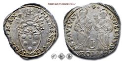 World Coins - Papal States, Pope Clement VII, de' Medici, GROSSO, 1524-1534, Mint of Rome, SILVER, EF (55/70), VERY RARE, (Muntoni 54) / coins for sale