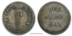 World Coins - FIRST ROMAN REPUBLIC (1798-1799) 2 BAIOCCHI 1799 ANCONA VERY RARE (RR) papal coin