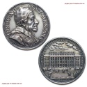 World Coins - Papal States INNOCENT XII Original Silver Annual Medal 1696 Opus Giovanni Hamerani papal medal