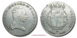 World Coins - Grand Duchy of Tuscany Ferdinand III Grand Duke of Tuscany FRANCESCONE 1824 Florence SILVER VERY RARE (RR) italian coin