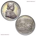 World Coins - Pius IX Silver Medal 1852 ANNO VII VIA APPIA RESTITVTA RARE (R) Papal medal for sale