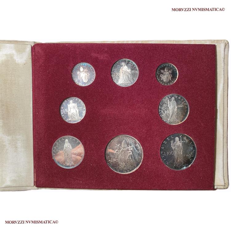 Vatican City State Pope Paul VI Official BU Set (8 trial coins