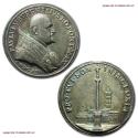 World Coins - Papal States Pope Paul V Silver Medal 1614 A X Erection of the Column of Peace in the Saint Mary Major Square in Rome 45/70 VERY RARE (Bartolotti E614) Papal medal for sale